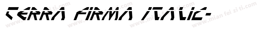 Terra Firma Italic字体转换